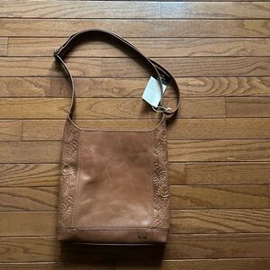 The Sak Brown Leather Shoulder Bag
